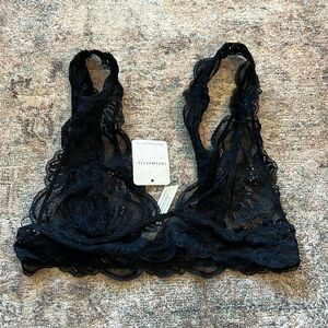 NWT free people black lace bralette